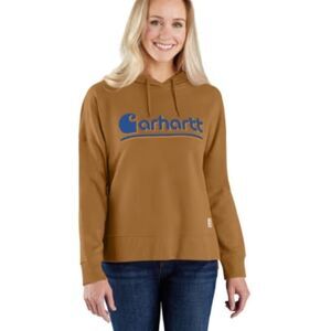 Carhartt Tencel Fiber Series Loose Fit Graphuc Hoodie- Carhartt Brown